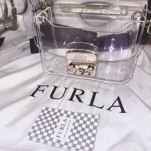 Furla Transparent and Gold Mini Bag